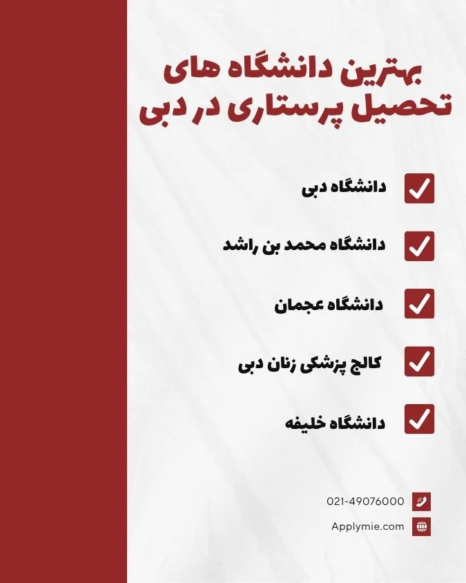 بهترین دانشگاه های تحصیل پرستاری در دبی 